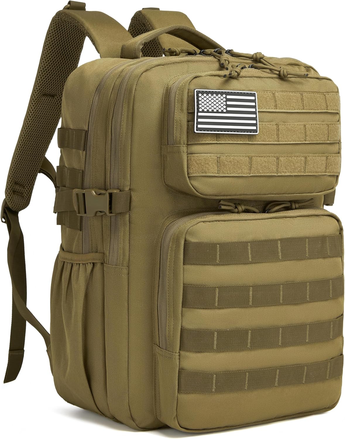 Wotony Military Tactical Backpack for Men Waterproof Daypack 3 Day Assault Pack Molle Bag with Water Bottle Holder