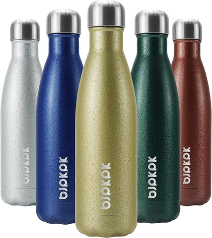 BJPKPK Insulated Water Bottle 12oz Small Stainless Steel Water Bottles Reusable Metal Thermal Keep Cold and Hot,Dreamy Purple - Colors A