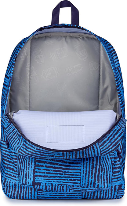 JanSport SuperBreak One Backpacks - Durable, Lightweight Bookbag with 1 Main Compartment, Front Utility Pocket with Built-in Organizer - Premium Backpack, Black - Colors A