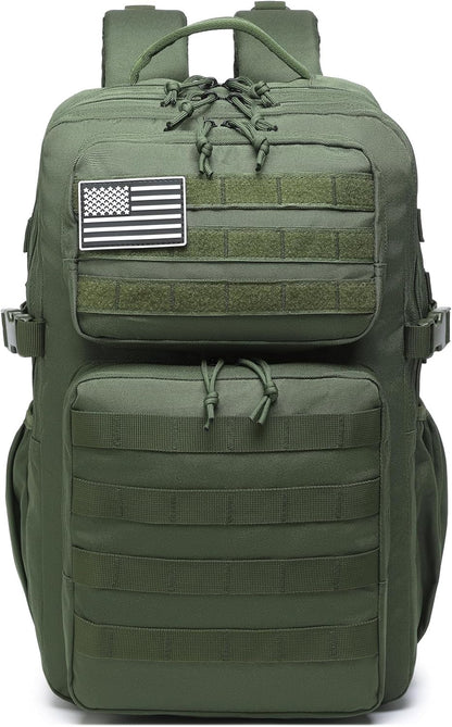 Wotony Military Tactical Backpack for Men Waterproof Daypack 3 Day Assault Pack Molle Bag with Water Bottle Holder