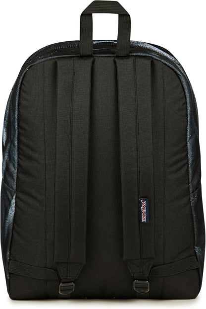 JanSport SuperBreak One Backpacks - Durable, Lightweight Bookbag with 1 Main Compartment, Front Utility Pocket with Built-in Organizer - Premium Backpack, Black - Colors A