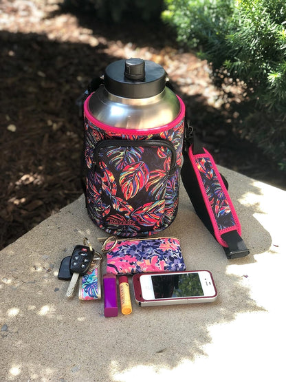 24-30oz 750ml Water Bottle Carrier with Shoulder Strap, Water Bottle Insulator - Midnight Mums