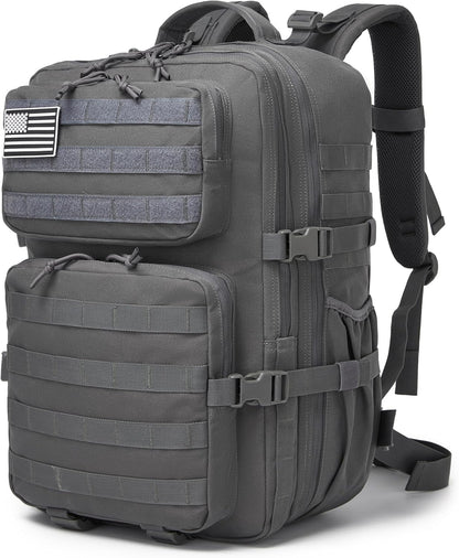Wotony Military Tactical Backpack for Men Waterproof Daypack 3 Day Assault Pack Molle Bag with Water Bottle Holder