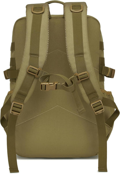 Wotony Military Tactical Backpack for Men Waterproof Daypack 3 Day Assault Pack Molle Bag with Water Bottle Holder
