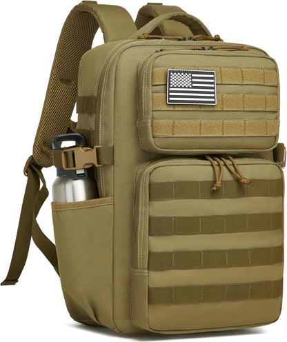 Wotony Military Tactical Backpack for Men Waterproof Daypack 3 Day Assault Pack Molle Bag with Water Bottle Holder