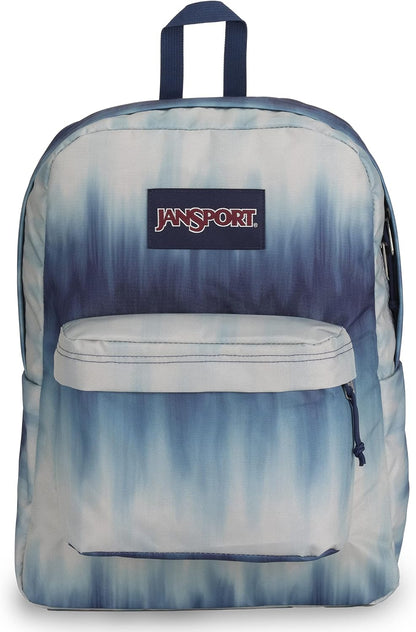 JanSport SuperBreak One Backpacks - Durable, Lightweight Bookbag with 1 Main Compartment, Front Utility Pocket with Built-in Organizer - Premium Backpack, Black - Colors B