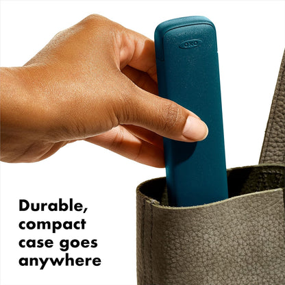 OXO Good Grips 4-Piece Reusable Extendable Straw Set, Blue/Green, 10.5 inches