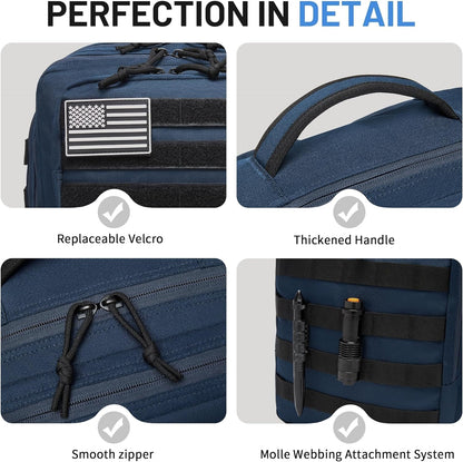 Wotony Military Tactical Backpack for Men Waterproof Daypack 3 Day Assault Pack Molle Bag with Water Bottle Holder