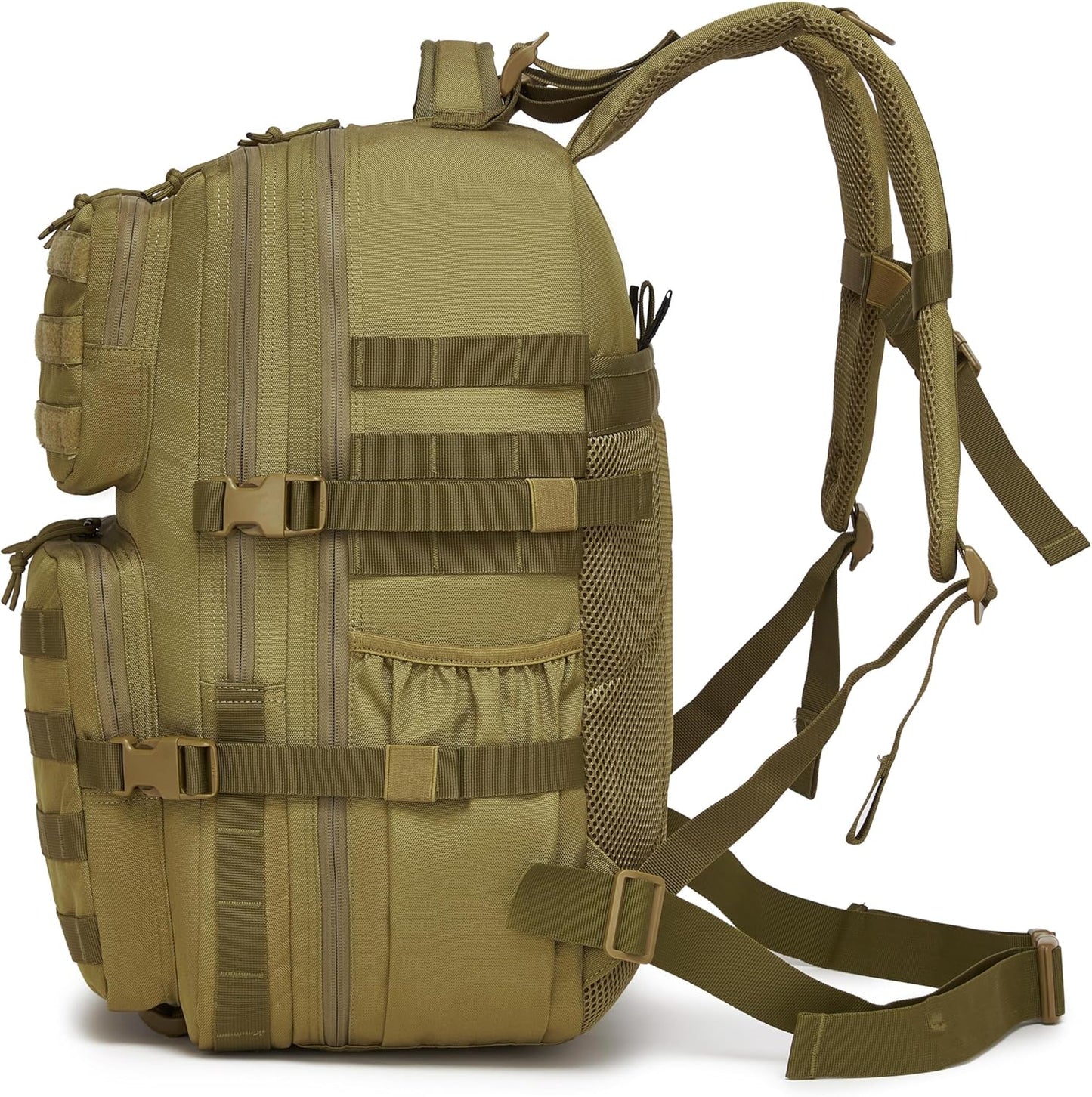 Wotony Military Tactical Backpack for Men Waterproof Daypack 3 Day Assault Pack Molle Bag with Water Bottle Holder