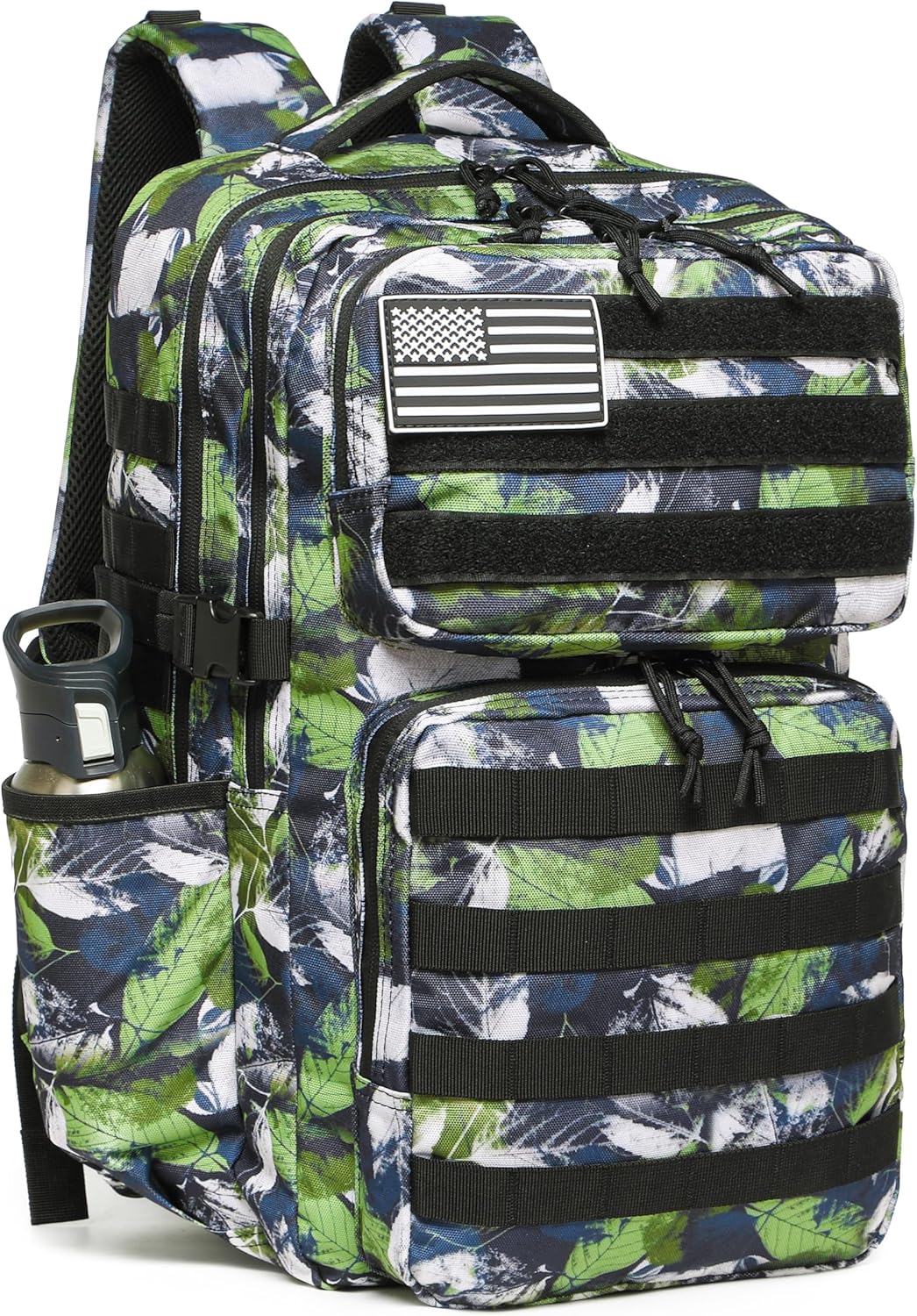 Wotony Military Tactical Backpack for Men Waterproof Daypack 3 Day Assault Pack Molle Bag with Water Bottle Holder
