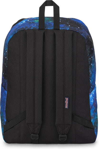 JanSport SuperBreak One Backpacks - Durable, Lightweight Bookbag with 1 Main Compartment, Front Utility Pocket with Built-in Organizer - Premium Backpack, Black - Colors B
