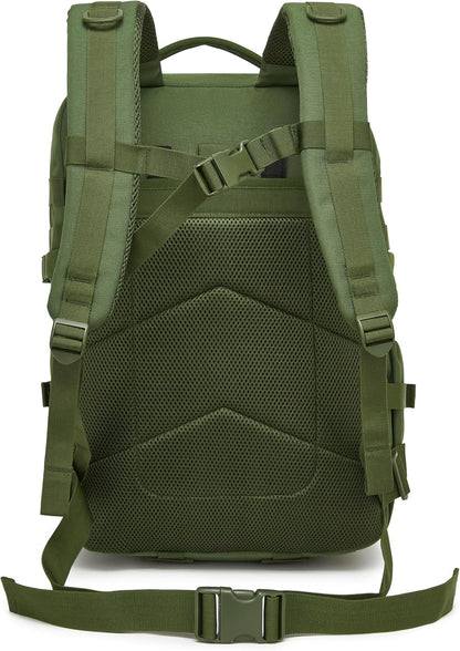 Wotony Military Tactical Backpack for Men Waterproof Daypack 3 Day Assault Pack Molle Bag with Water Bottle Holder
