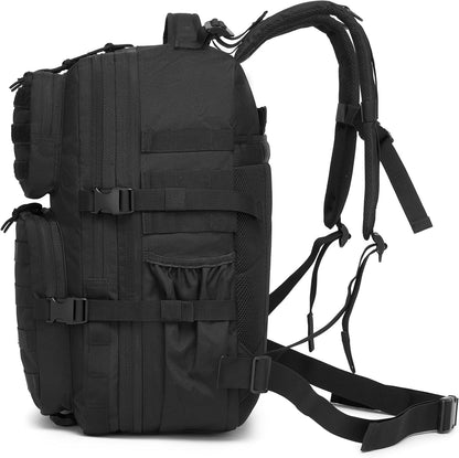 Wotony Military Tactical Backpack for Men Waterproof Daypack 3 Day Assault Pack Molle Bag with Water Bottle Holder
