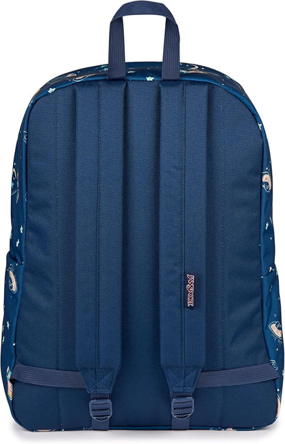 JanSport SuperBreak One Backpacks - Durable, Lightweight Bookbag with 1 Main Compartment, Front Utility Pocket with Built-in Organizer - Premium Backpack, Black - Colors B