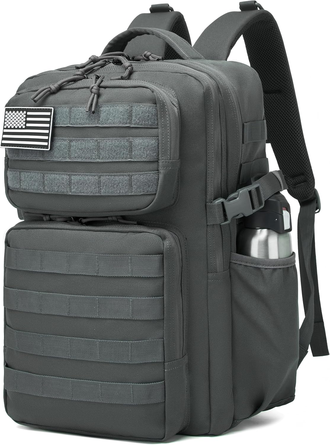 Wotony Military Tactical Backpack for Men Waterproof Daypack 3 Day Assault Pack Molle Bag with Water Bottle Holder