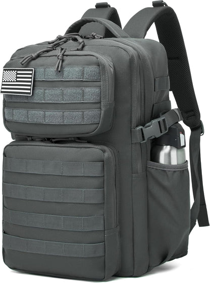 Wotony Military Tactical Backpack for Men Waterproof Daypack 3 Day Assault Pack Molle Bag with Water Bottle Holder