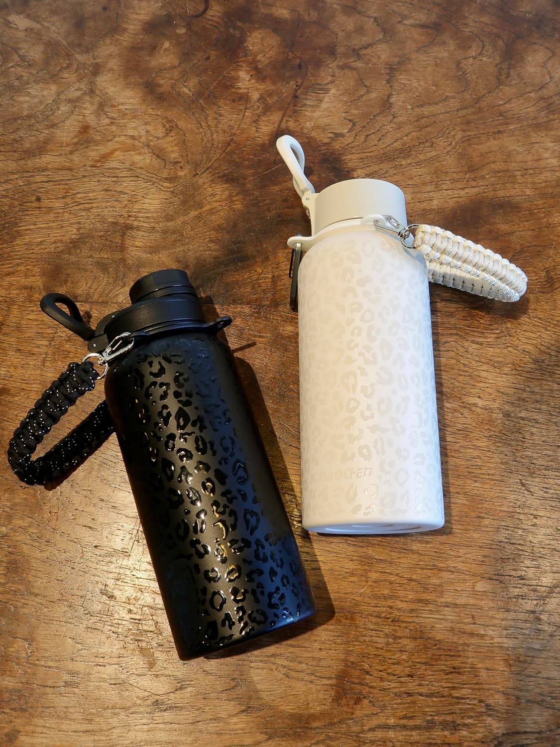 KXIAOCHEN Insulated Water Bottle With Strap, Cold For 48 Hrs Leak Proof, Triple Wall Stainless Steel Sports Water Bottle With Straw And Spout Lid For Gym Hiking Travel