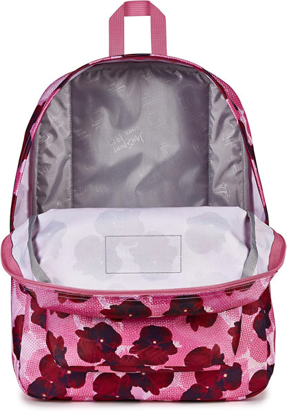 JanSport SuperBreak One Backpacks - Durable, Lightweight Bookbag with 1 Main Compartment, Front Utility Pocket with Built-in Organizer - Premium Backpack, Black - Colors B