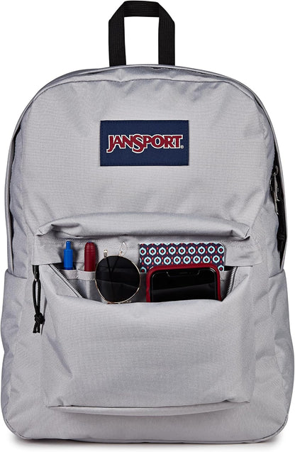 JanSport SuperBreak One Backpacks - Durable, Lightweight Bookbag with 1 Main Compartment, Front Utility Pocket with Built-in Organizer - Premium Backpack, Black - Colors B