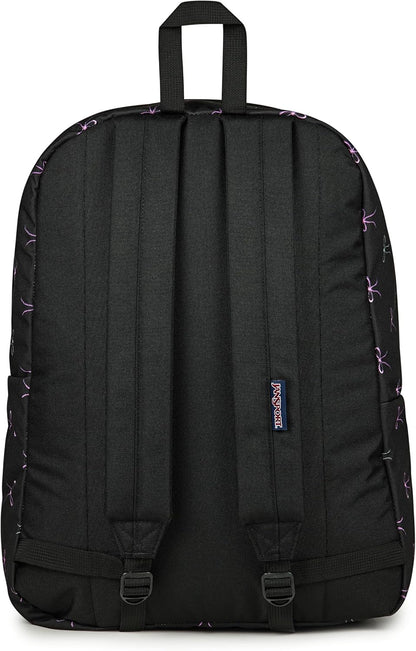 JanSport SuperBreak One Backpacks - Durable, Lightweight Bookbag with 1 Main Compartment, Front Utility Pocket with Built-in Organizer - Premium Backpack, Black - Colors B