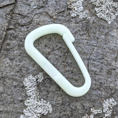Breakwater Supply™ Hingeless Carabiner Hooks 4 Pack, Small 2-inch Gear Attachment Clips for Backpack, Keys, Keychain, Water Bottle, MOLLE + Ultralight, Tactical, D-Ring, Non-Corrosive, D-Shape