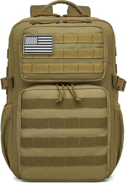 Wotony Military Tactical Backpack for Men Waterproof Daypack 3 Day Assault Pack Molle Bag with Water Bottle Holder
