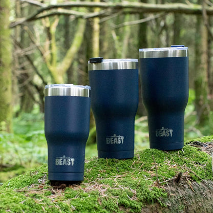 Beast 10 oz Tumbler Stainless Steel Vacuum Insulated Coffee Ice Cup Double Wall Travel Flask (Arctic White)