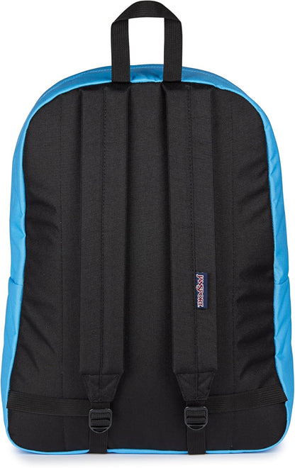 JanSport SuperBreak One Backpacks - Durable, Lightweight Bookbag with 1 Main Compartment, Front Utility Pocket with Built-in Organizer - Premium Backpack, Black - Colors B