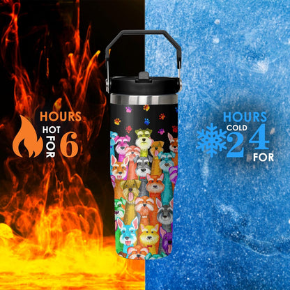 30 oz Peacock Blue Flip Straw Tumbler with Top Handle for Peacock Blue Lover Resuable Vacuum Insulated Flip Top Water bottle for Home Office Car