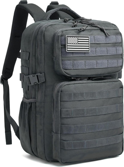 Wotony Military Tactical Backpack for Men Waterproof Daypack 3 Day Assault Pack Molle Bag with Water Bottle Holder