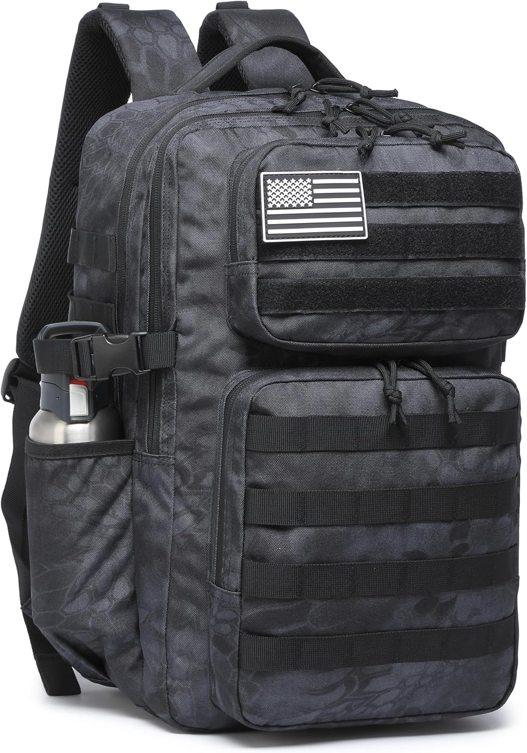 Wotony Military Tactical Backpack for Men Waterproof Daypack 3 Day Assault Pack Molle Bag with Water Bottle Holder