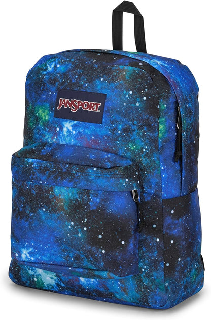 JanSport SuperBreak One Backpacks - Durable, Lightweight Bookbag with 1 Main Compartment, Front Utility Pocket with Built-in Organizer - Premium Backpack, Black - Colors B