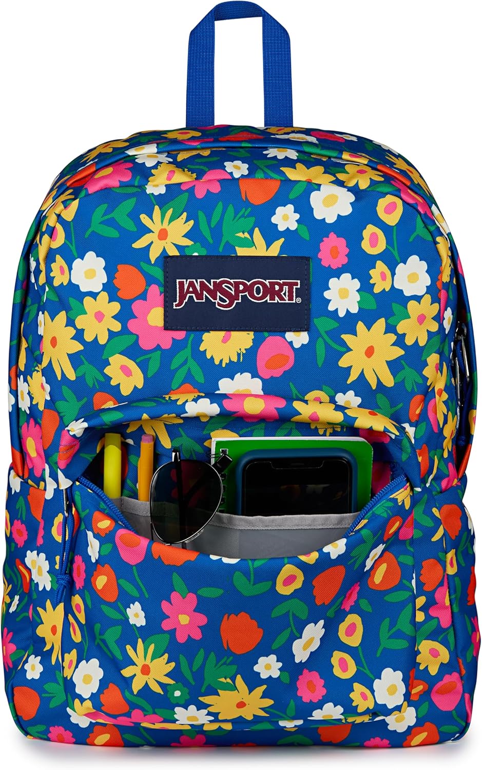 JanSport SuperBreak One Backpacks - Durable, Lightweight Bookbag with 1 Main Compartment, Front Utility Pocket with Built-in Organizer - Premium Backpack, Black - Colors B