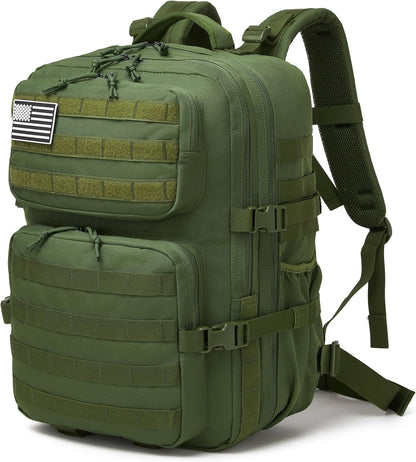 Wotony Military Tactical Backpack for Men Waterproof Daypack 3 Day Assault Pack Molle Bag with Water Bottle Holder
