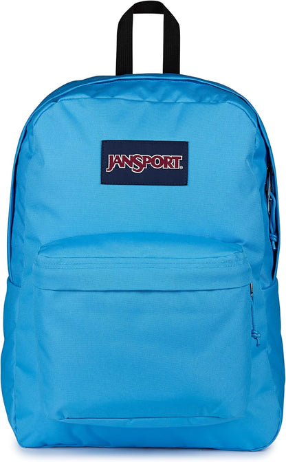 JanSport SuperBreak One Backpacks - Durable, Lightweight Bookbag with 1 Main Compartment, Front Utility Pocket with Built-in Organizer - Premium Backpack, Black - Colors B
