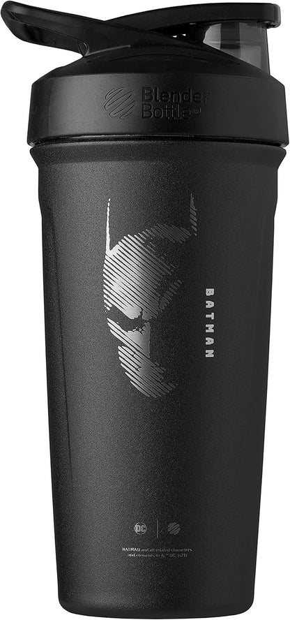 BlenderBottle Star Wars Sport Insulated Stainless Steel Shaker Bottle with Wire Whisk, 24-Ounce, Mandalorian Helmet, Protein Shakes & Hydration for Athletes & Fitness Enthusiasts, Lockable Lid