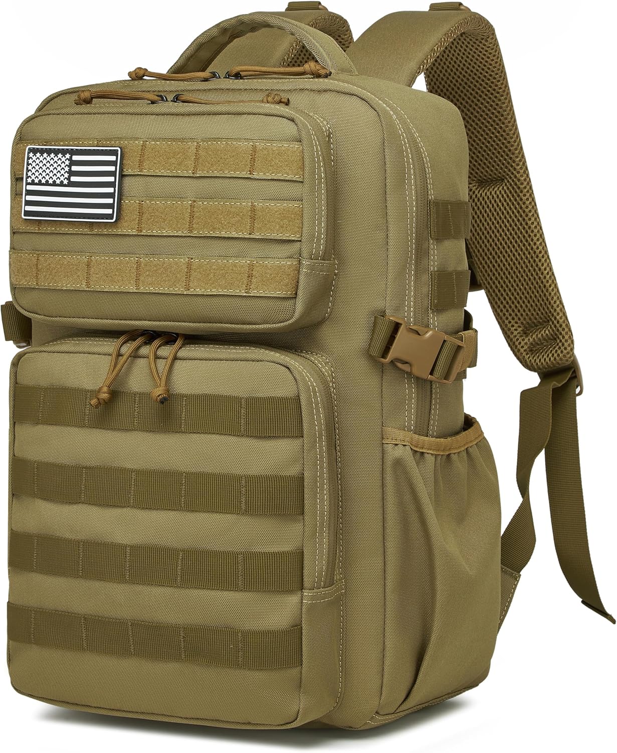 Wotony Military Tactical Backpack for Men Waterproof Daypack 3 Day Assault Pack Molle Bag with Water Bottle Holder