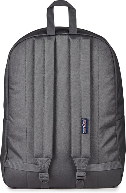 JanSport SuperBreak One Backpacks - Durable, Lightweight Bookbag with 1 Main Compartment, Front Utility Pocket with Built-in Organizer - Premium Backpack, Black - Colors A