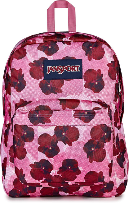 JanSport SuperBreak One Backpacks - Durable, Lightweight Bookbag with 1 Main Compartment, Front Utility Pocket with Built-in Organizer - Premium Backpack, Black - Colors B