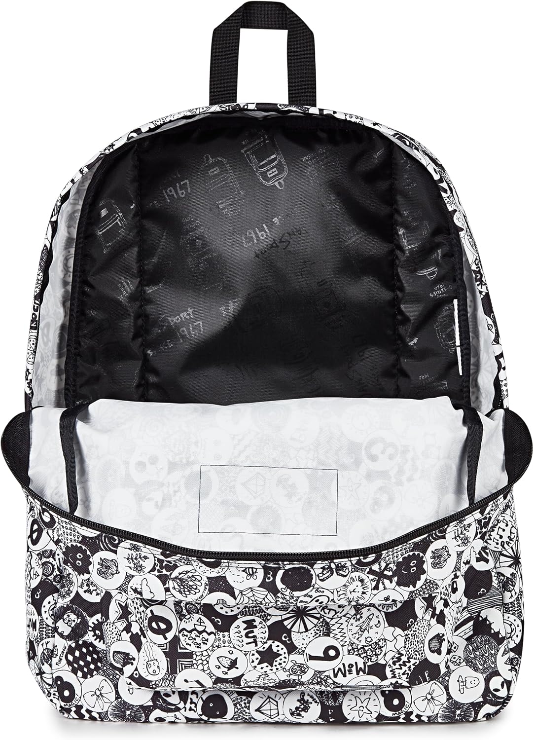 JanSport SuperBreak One Backpacks - Durable, Lightweight Bookbag with 1 Main Compartment, Front Utility Pocket with Built-in Organizer - Premium Backpack, Black - Colors A