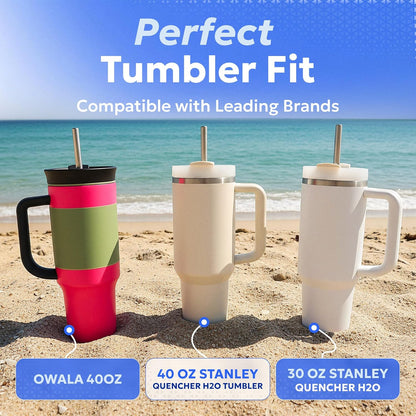 Made in USA Bywater Stainless Steel 10.5 Inch Straw Set of 2 Food Grade Premium Straws. Fits Stanley, Yeti Straw Lid, Owala and Many Others With Standard Straws. DOES NOT FIT FLIP STYLE LIDS