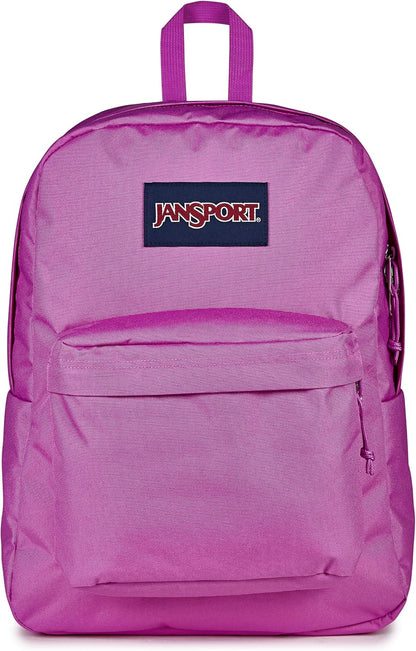 JanSport SuperBreak One Backpacks - Durable, Lightweight Bookbag with 1 Main Compartment, Front Utility Pocket with Built-in Organizer - Premium Backpack, Black - Colors A