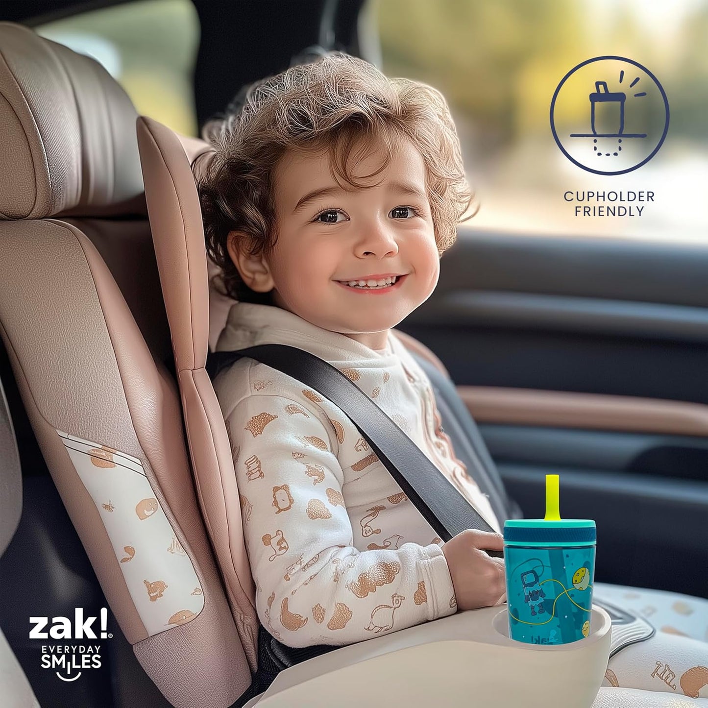 Zak Designs 15oz Bluey Kelso Tumbler Set, Leak-Proof Screw-On Lid with Straw Made of Durable Plastic and Silicone, Perfect Bundle for Kids, 2 Count (Pack of 1) - Colors A
