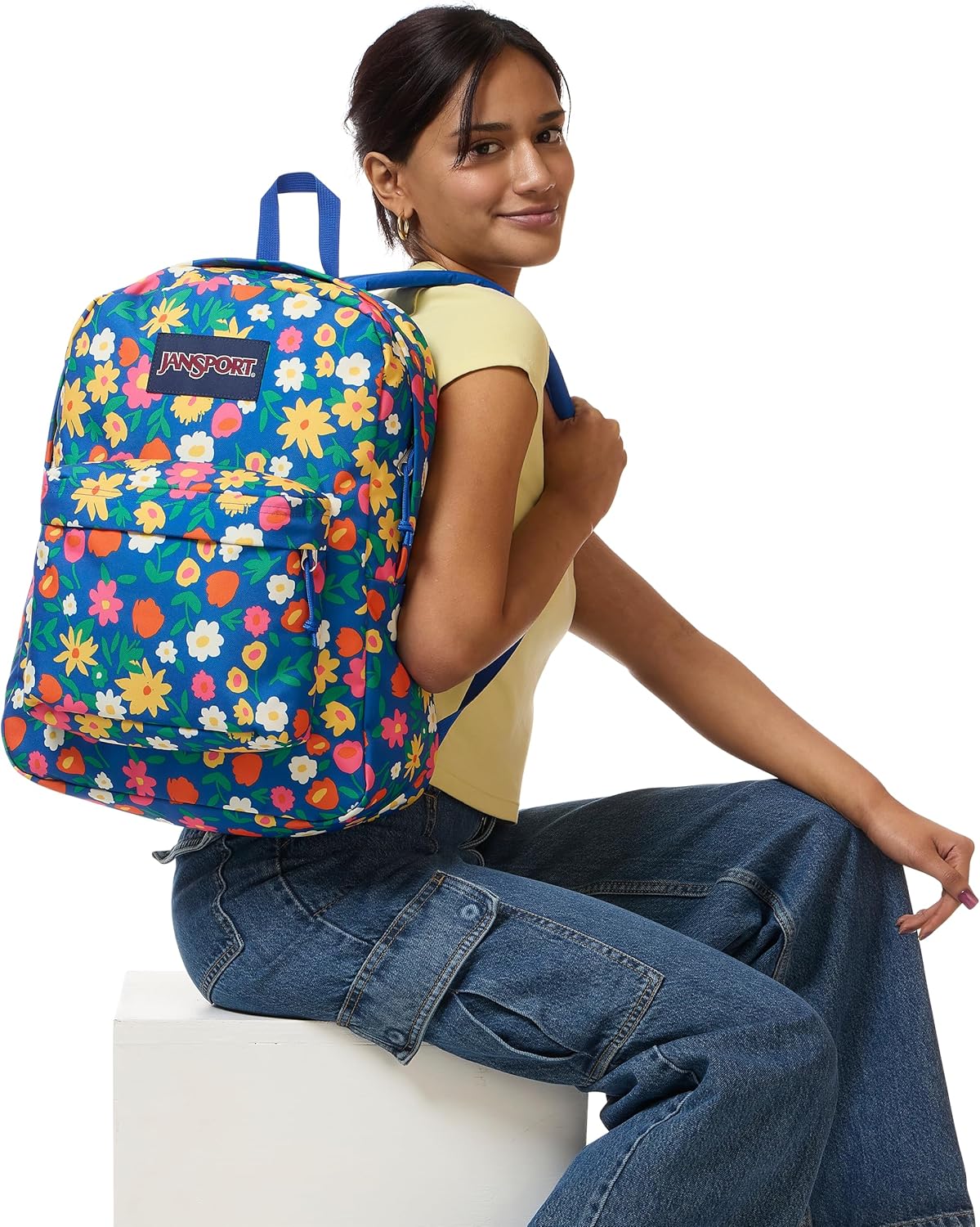 JanSport SuperBreak One Backpacks - Durable, Lightweight Bookbag with 1 Main Compartment, Front Utility Pocket with Built-in Organizer - Premium Backpack, Black - Colors B