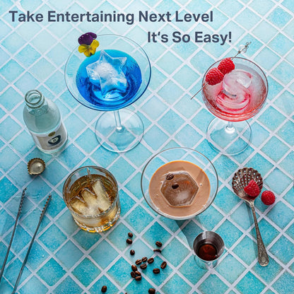 DRINKSPLINKS Water Bottle Ice Cube Tray. Keep Water in Drink Bottles Cold for Longer With This Large Tumbler Ice Cube Mold.