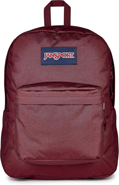 JanSport SuperBreak One Backpacks - Durable, Lightweight Bookbag with 1 Main Compartment, Front Utility Pocket with Built-in Organizer - Premium Backpack, Black - Colors B
