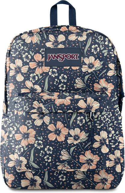 JanSport SuperBreak One Backpacks - Durable, Lightweight Bookbag with 1 Main Compartment, Front Utility Pocket with Built-in Organizer - Premium Backpack, Black - Colors B