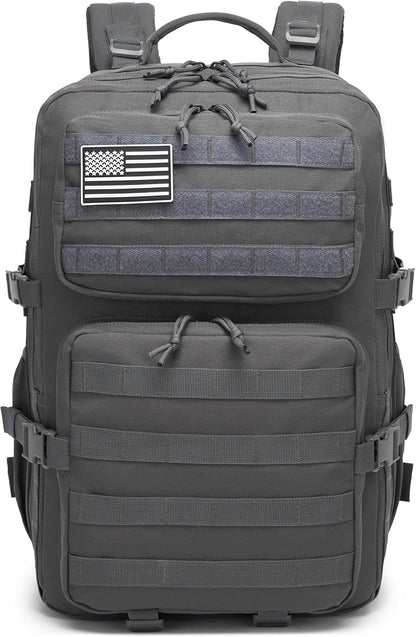 Wotony Military Tactical Backpack for Men Waterproof Daypack 3 Day Assault Pack Molle Bag with Water Bottle Holder