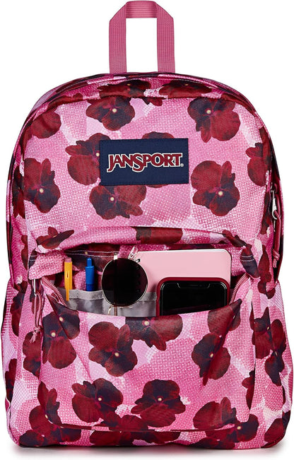 JanSport SuperBreak One Backpacks - Durable, Lightweight Bookbag with 1 Main Compartment, Front Utility Pocket with Built-in Organizer - Premium Backpack, Black - Colors B