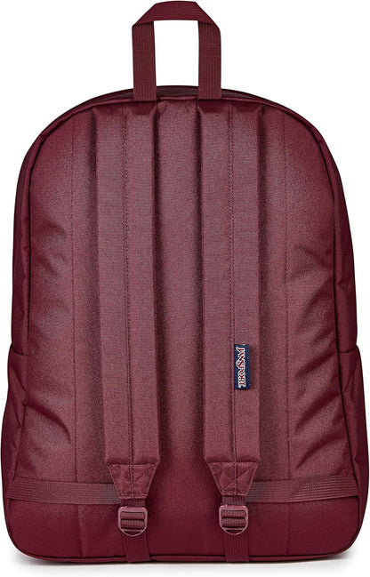 JanSport SuperBreak One Backpacks - Durable, Lightweight Bookbag with 1 Main Compartment, Front Utility Pocket with Built-in Organizer - Premium Backpack, Black - Colors B